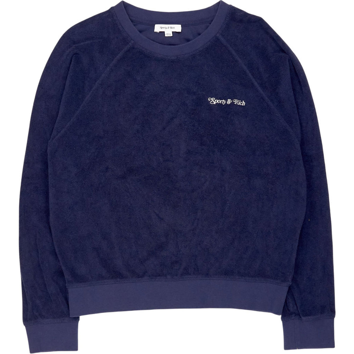Sporty & Rich Navy Sweatshirt Cotton
