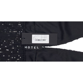Motel Black Sequin Strappy Dress