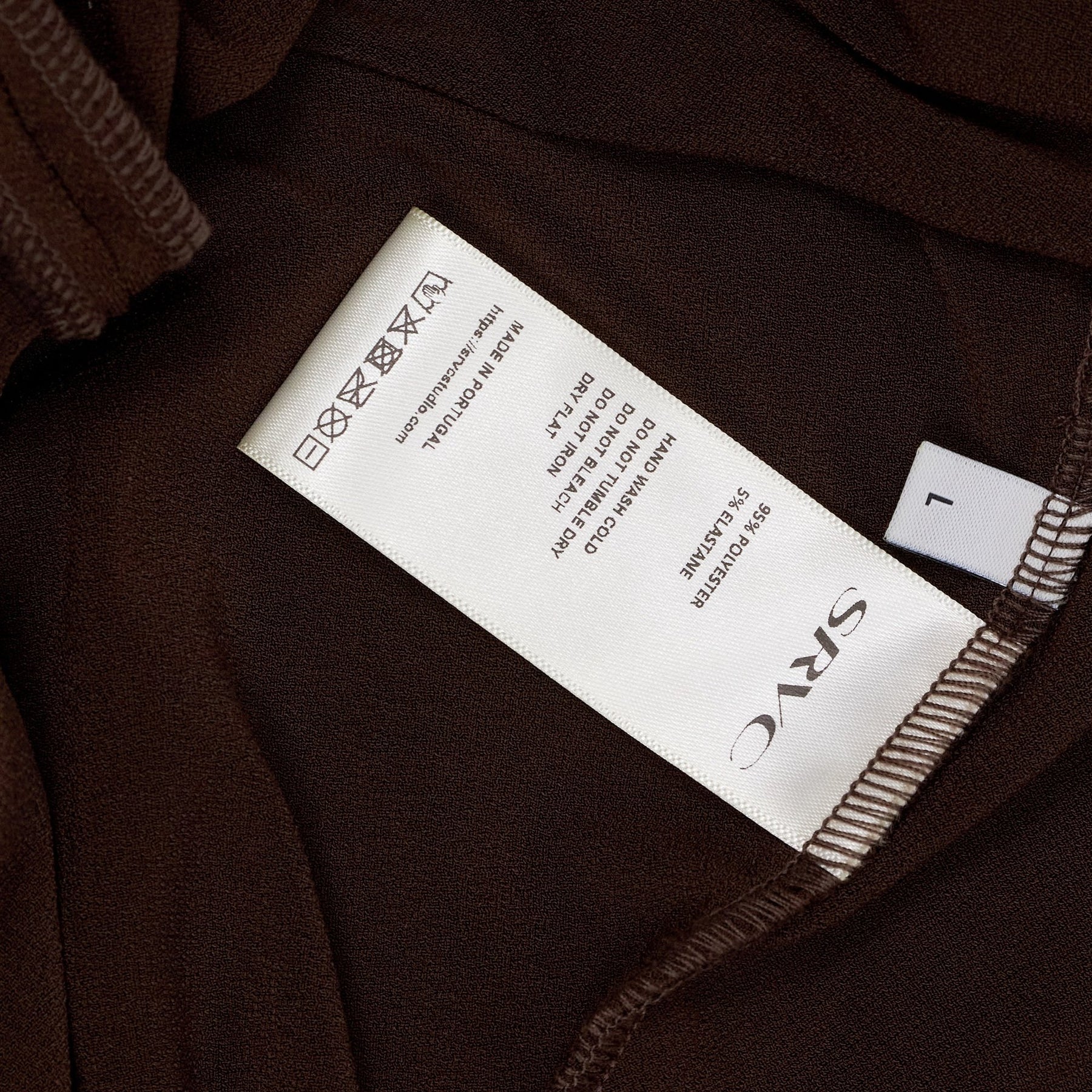 SRVC Brown Sleeveless Maxi Dress