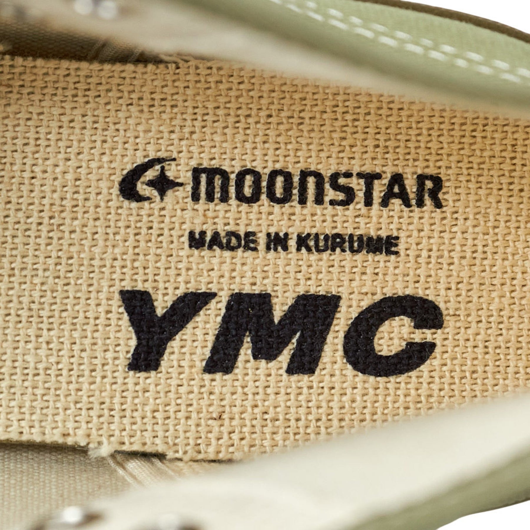 MOONSTAR X YMC Olive Canvas High-Top Trainers
