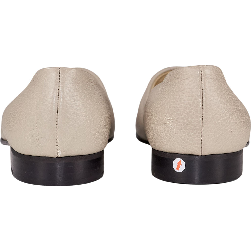 Bowhill & Elliott Beige Leather Street Slippers