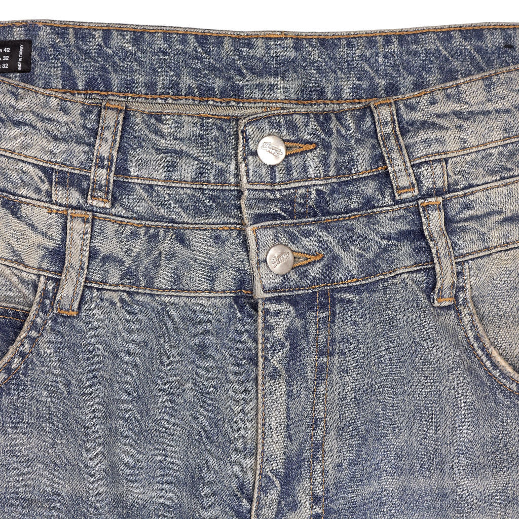 Pull & Bear Blue Wide Leg Jeans