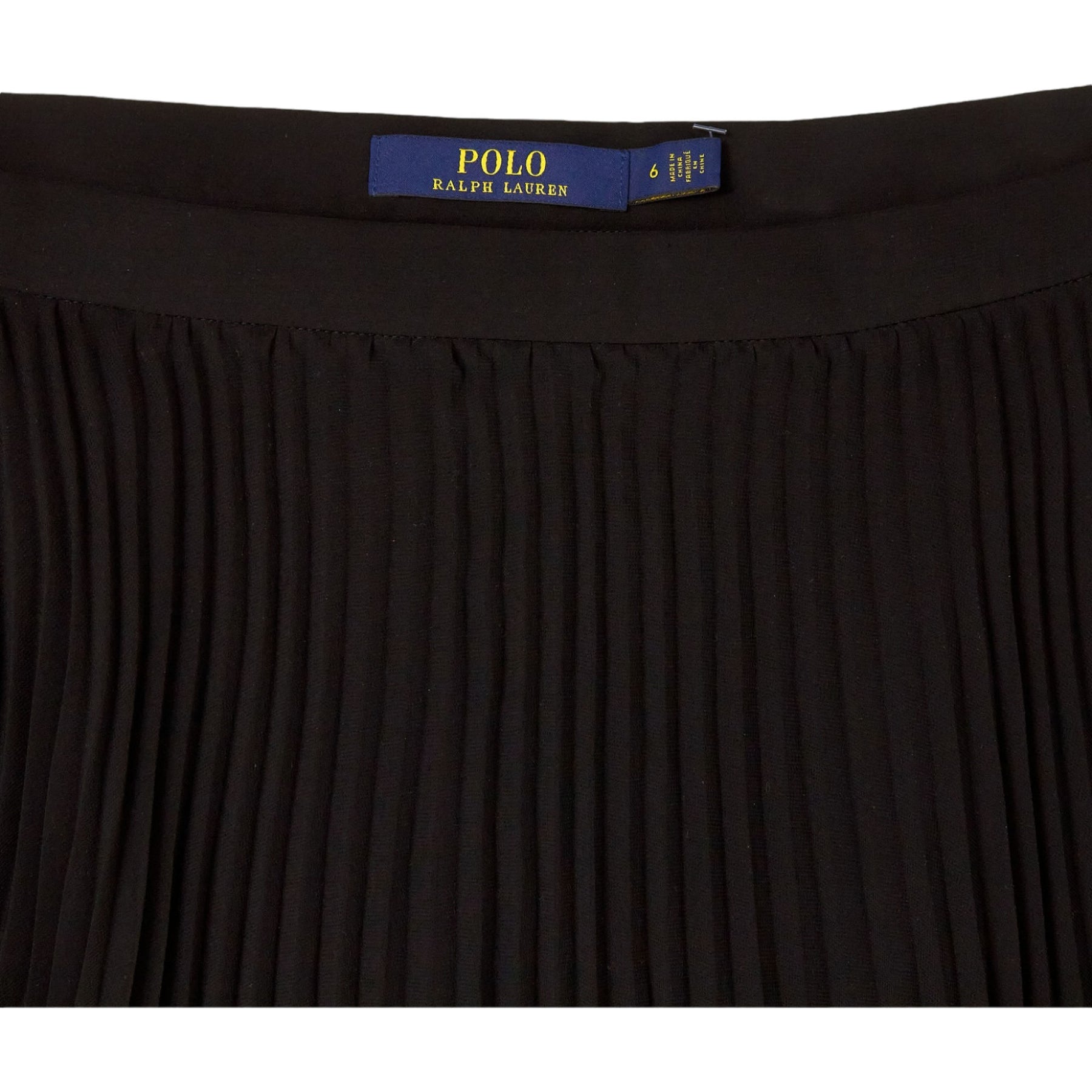 Polo Ralph Lauren Black Pleated Skirt