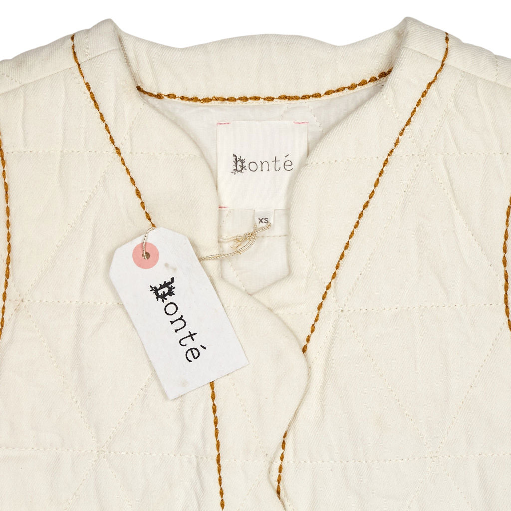 Bonte Ecru Estelle Gilet Quilted Vest