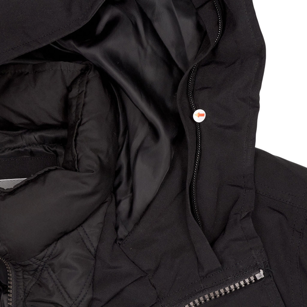 Michael Kors Black Hooded Parka Coat