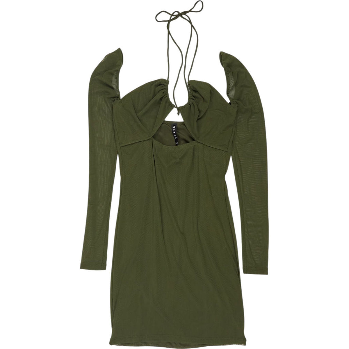 Motel Khaki Yuvila Mesh Dress