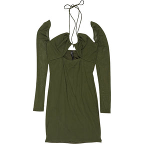 Motel Khaki Yuvila Mesh Dress