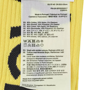 Acne Studios Yellow Logo Socks