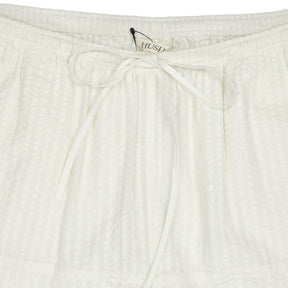 Hush Ecru Seer Sucker Cropped Trousers