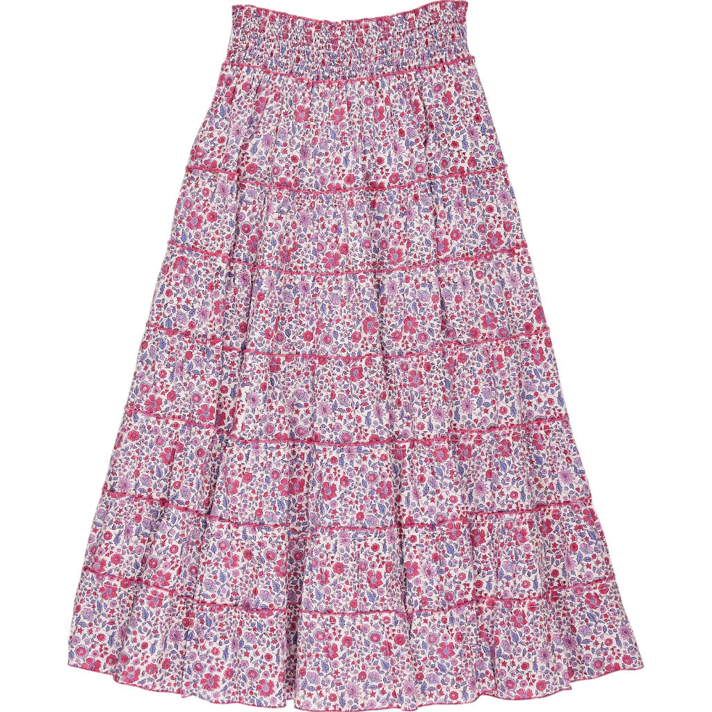 Pink City Prints Ditsy Pink Floral Skirt