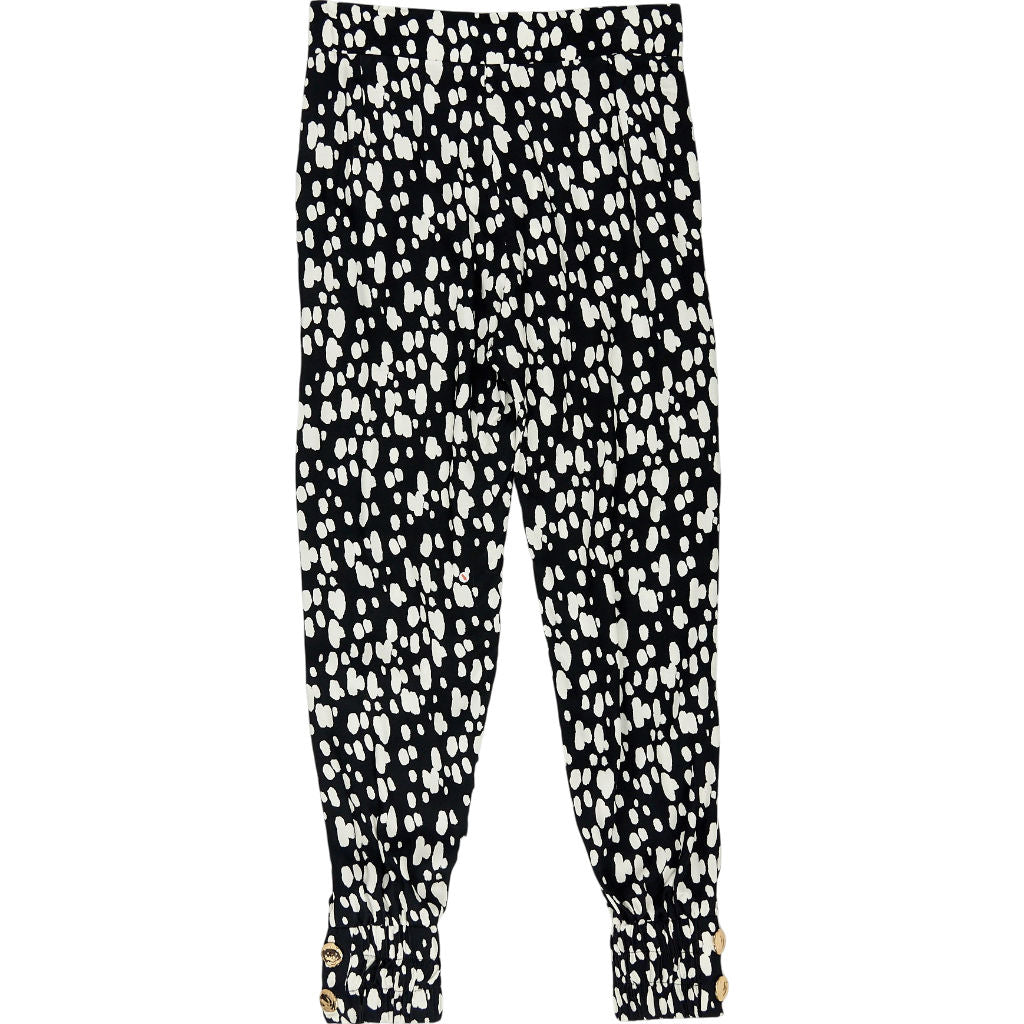 Mother of Pearl Black White Patterned Trousers