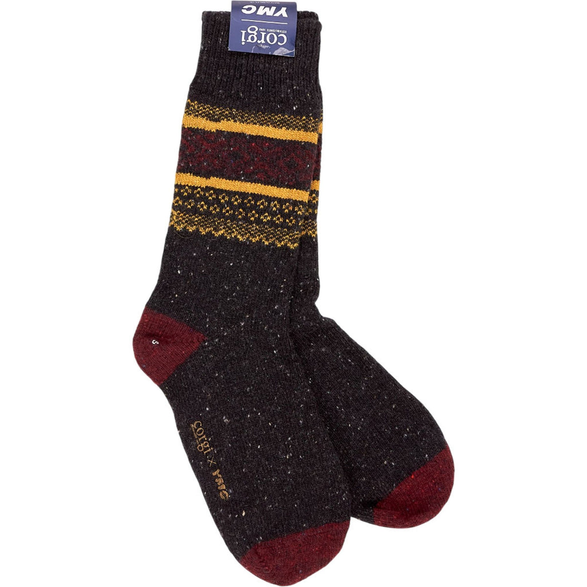 Corgi YMC Graphite Wool Blend Socks