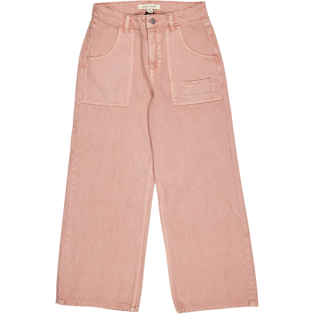 Seventy + Mochi Pink Eden Cropped Jeans