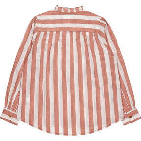 Bonte Dusty Rose White Striped Anais Blouse