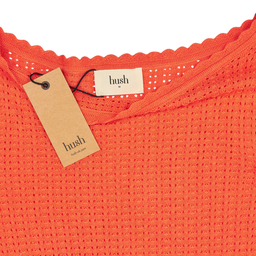 Hush Coral Sophia Open Neckline Jumper