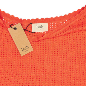 Hush Coral Sophia Open Neckline Jumper