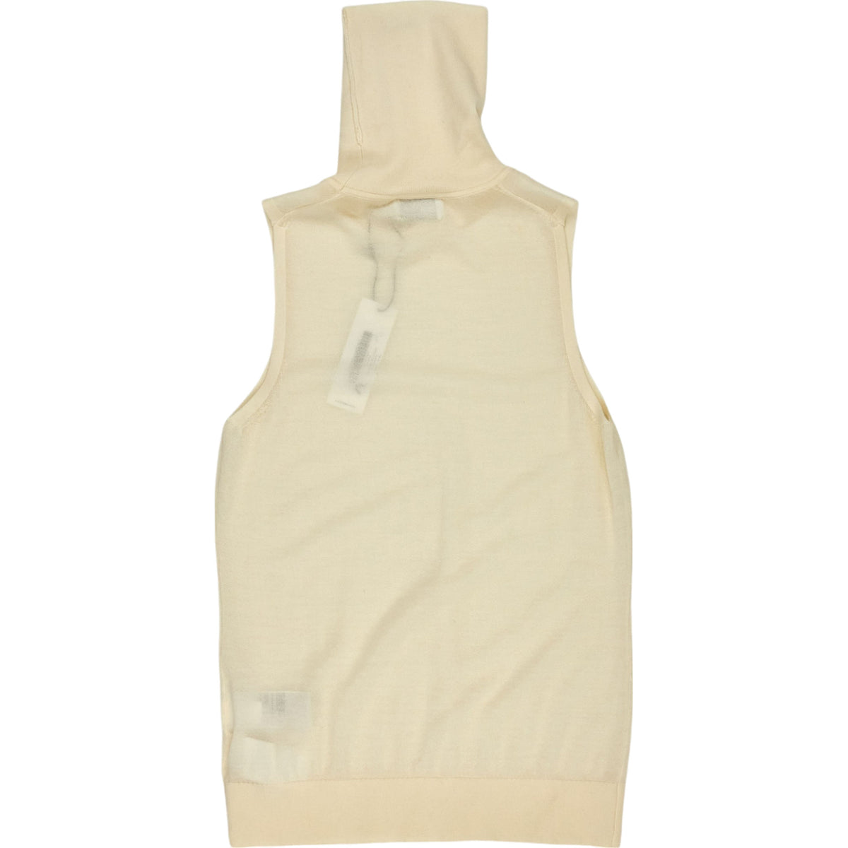 Calvin Klein Cream Merino High Neck Tank