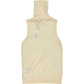 Calvin Klein Cream Merino High Neck Tank