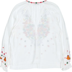 NRBY White Embroidered Top