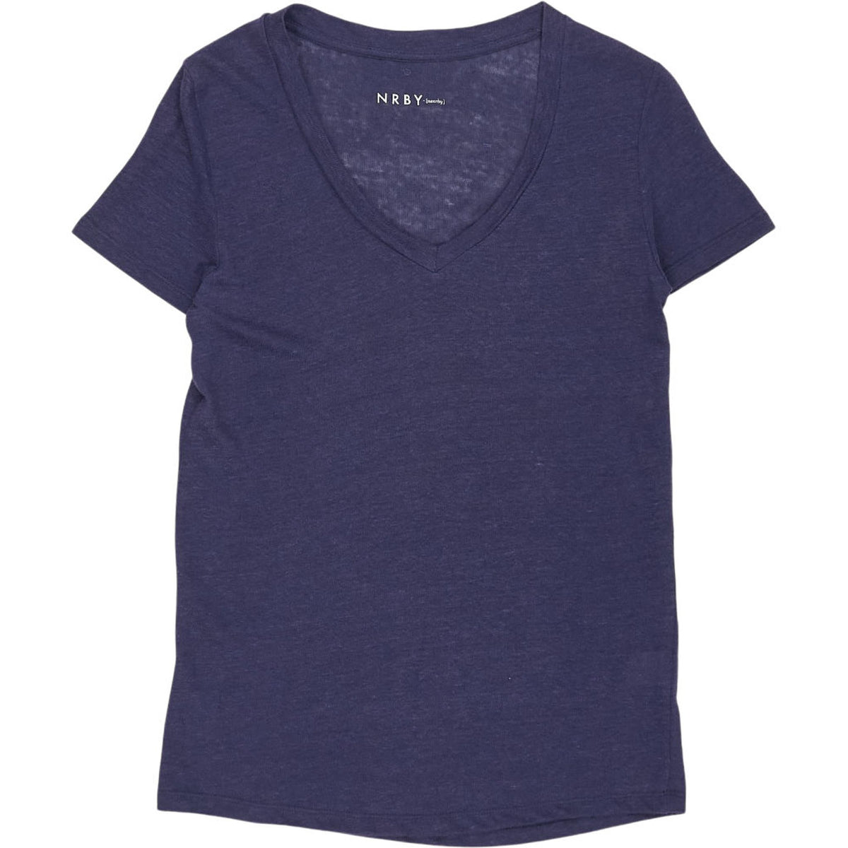 NRBY Blue Linen T-Shirt