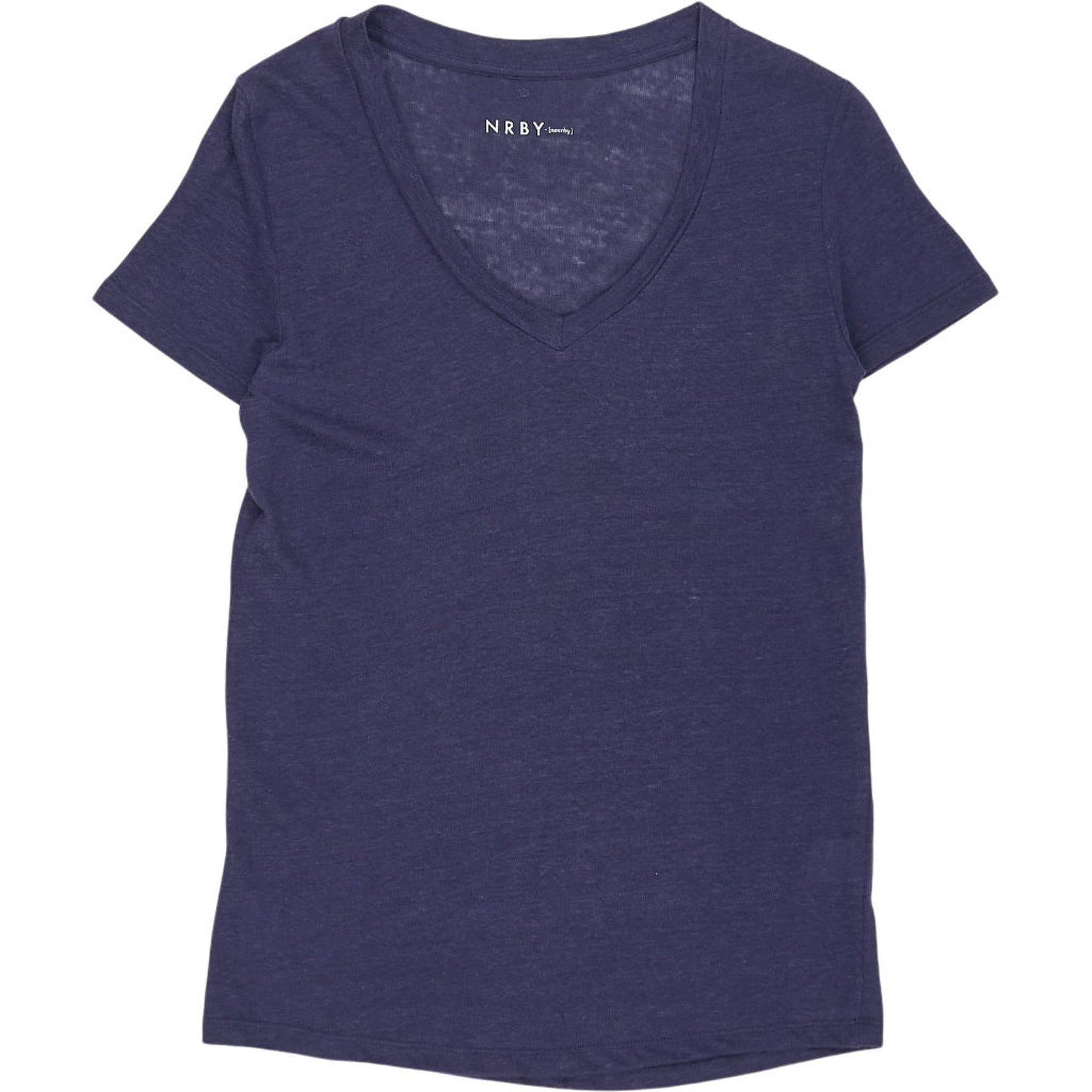 NRBY Blue Linen T-Shirt
