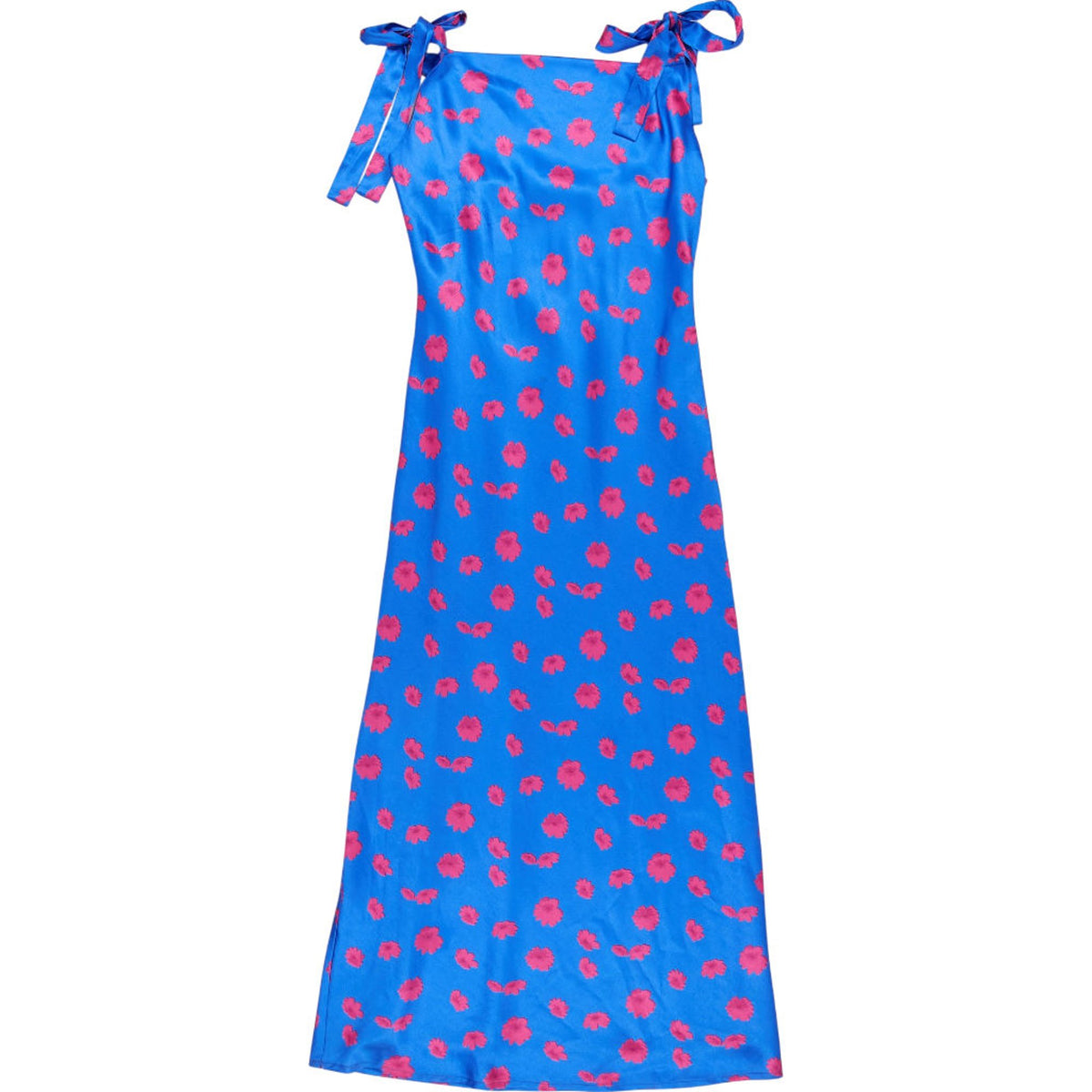 OMNES Blue Floral Midi Dress