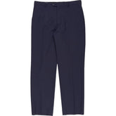 Moss Navy Relaxed Fit Trousers