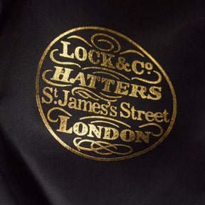 Lock & Co Blue Wool Hat with Green Band