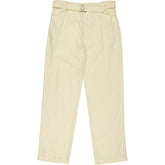 Soeur Cream Cotton Trousers