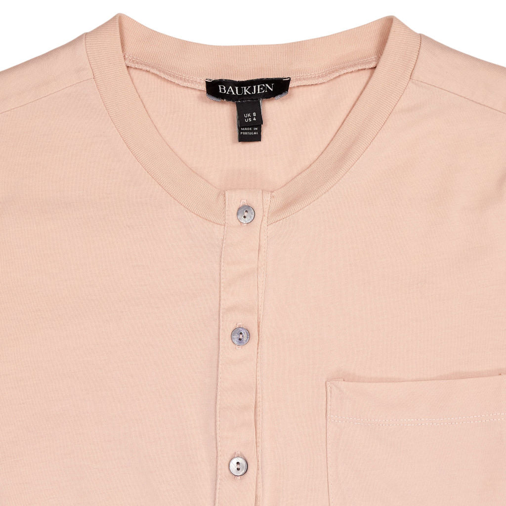 Baukjen Pink Button-Up Top