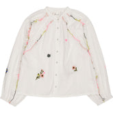 Bonte White Multi Ruffle Alice Shirt