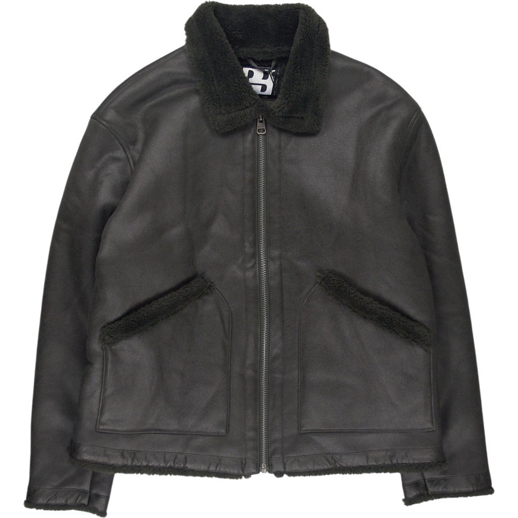 Pull&Bear Black Faux Leather Jacket