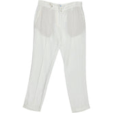 Forte Forte White Linen Blend Trousers