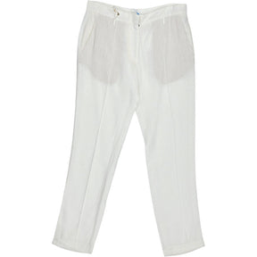 Forte Forte White Linen Blend Trousers