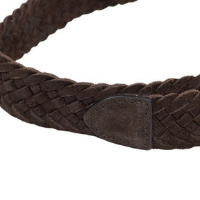 Superhouse Brown Braided Leather Belt