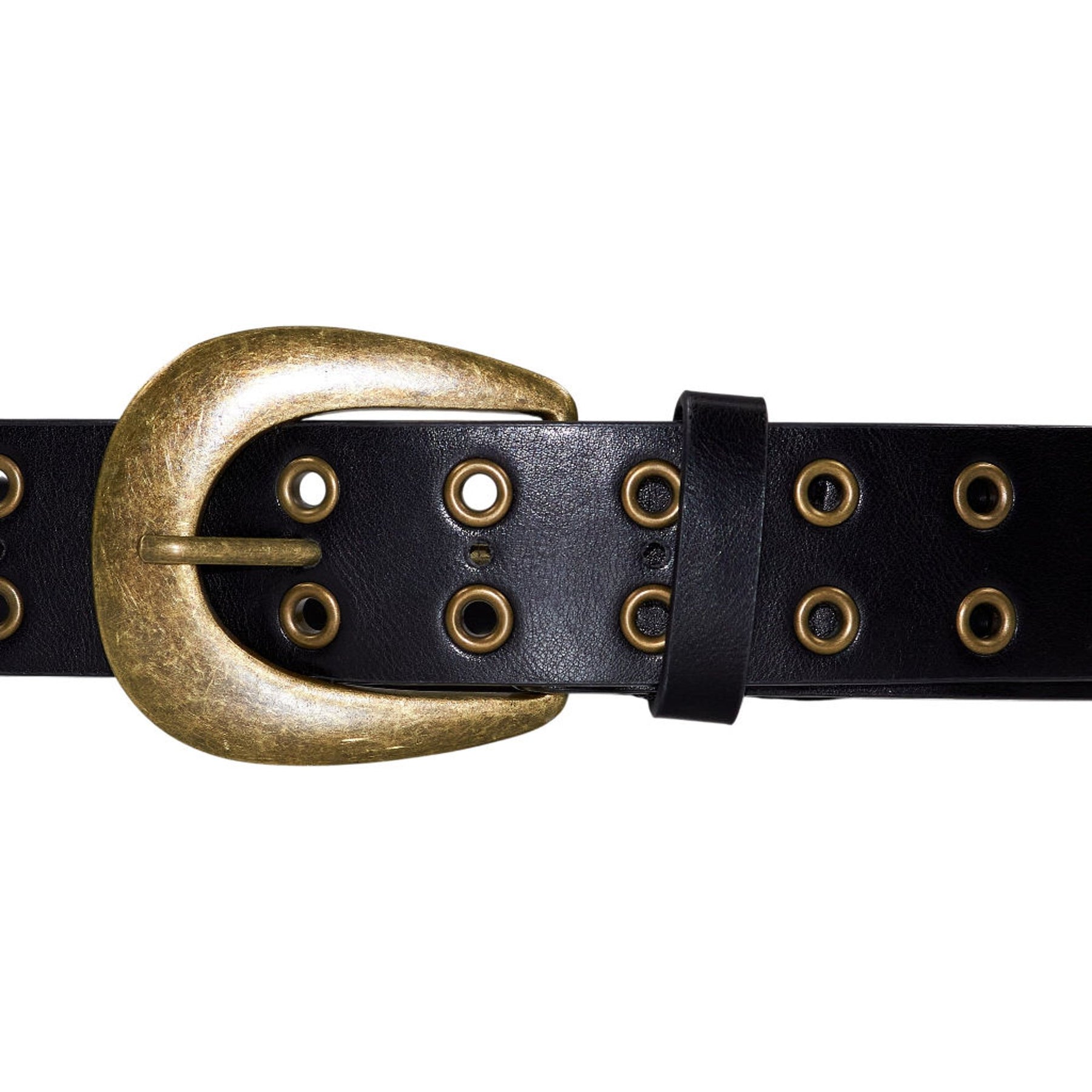 Pull&Bear Black Eyelet Belt