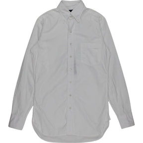 Drake's White Long Sleeve Shirt