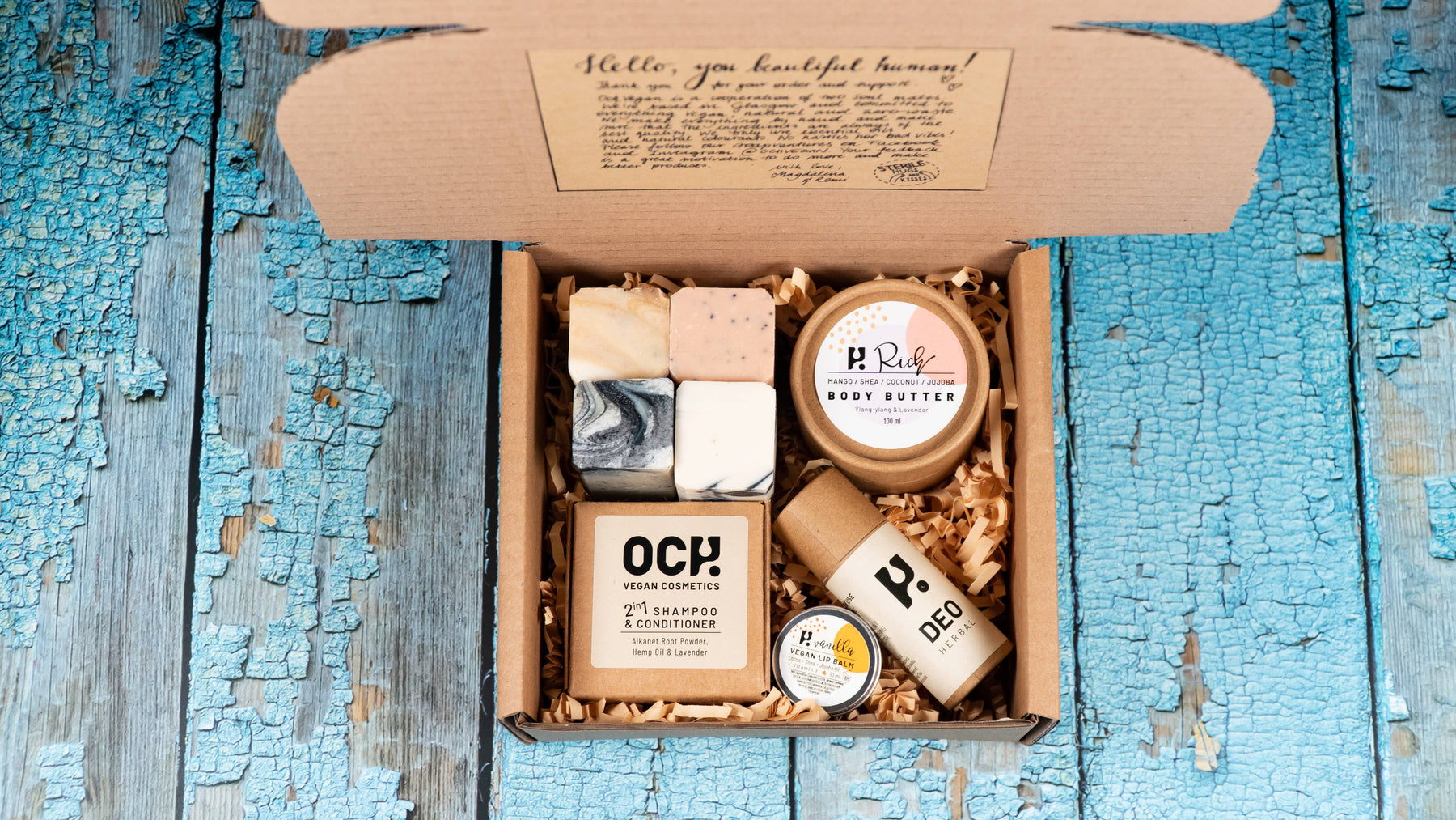 The Och Vegan Essential Pamper Gift Box