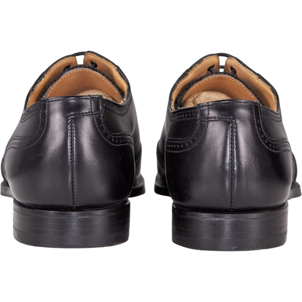 Crockett & Jones Black Leather Oxford Shoes