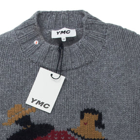 YMC Grey Bluto Knit Jumper