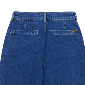 Fortela Blue Cropped Patch Jeans