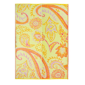 Boho Paisley Print Outdoor Rug