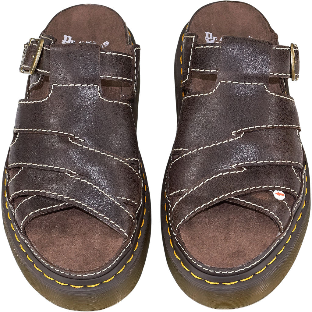 Dr. Martens Brown Maxxy Slide Sandals