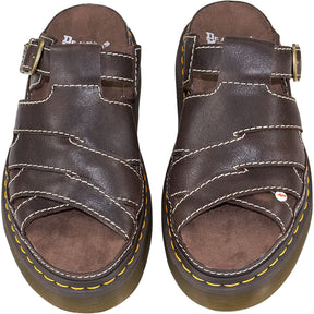 Dr. Martens Brown Maxxy Slide Sandals