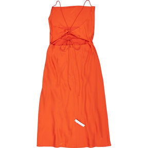 OMNES Orange Riviera Cami Slip Midi Dress