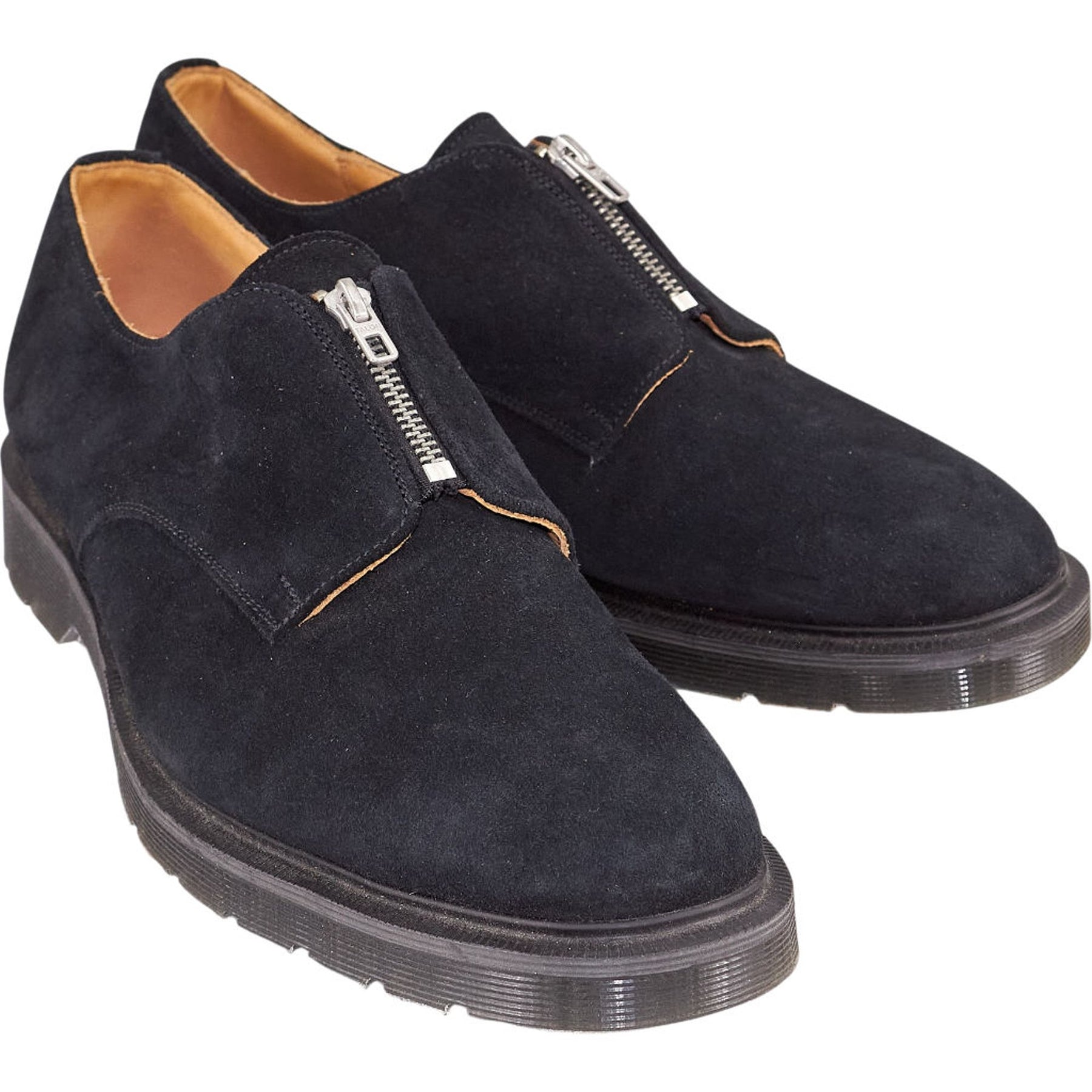 YMC Black Suede Zip Shoes