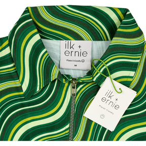 Ilk + Ernie Green Patterned Jacket