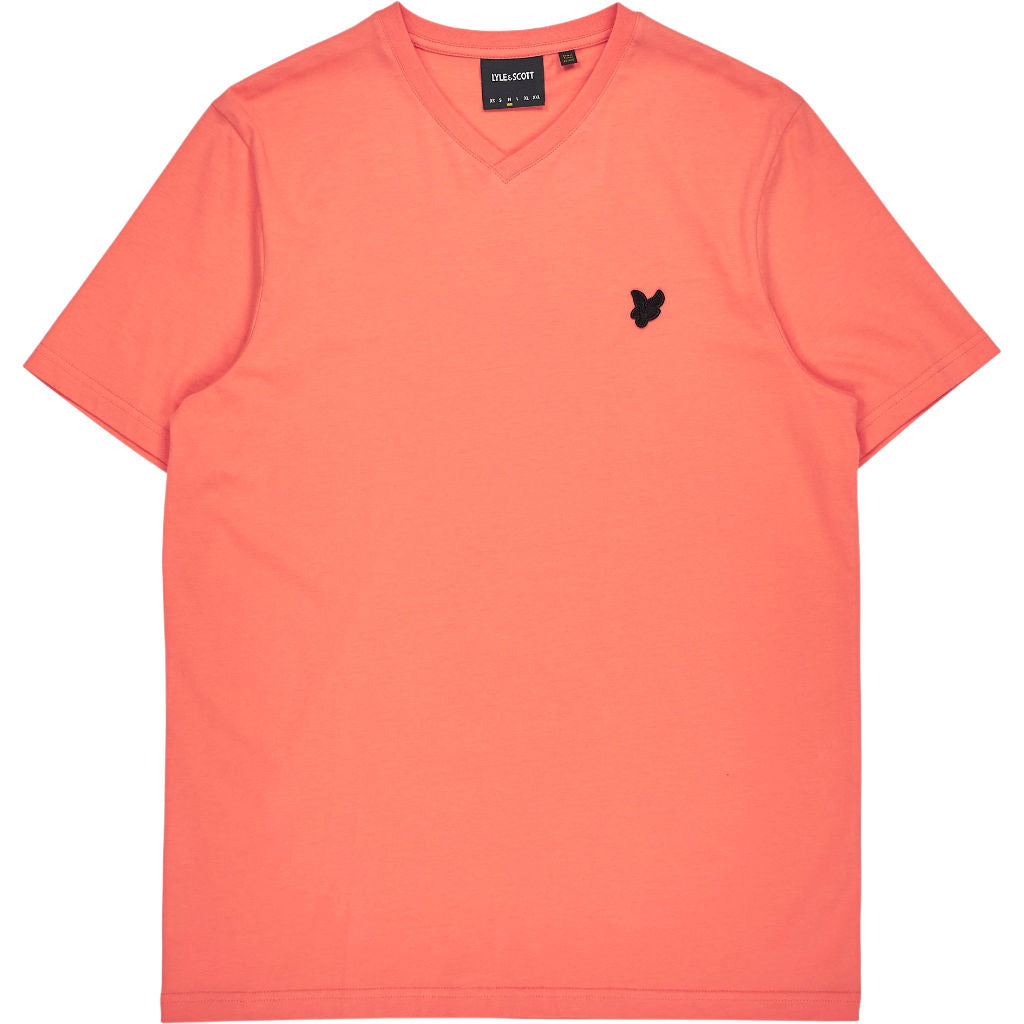 Lyle & Scott Coral V-Neck T-Shirt