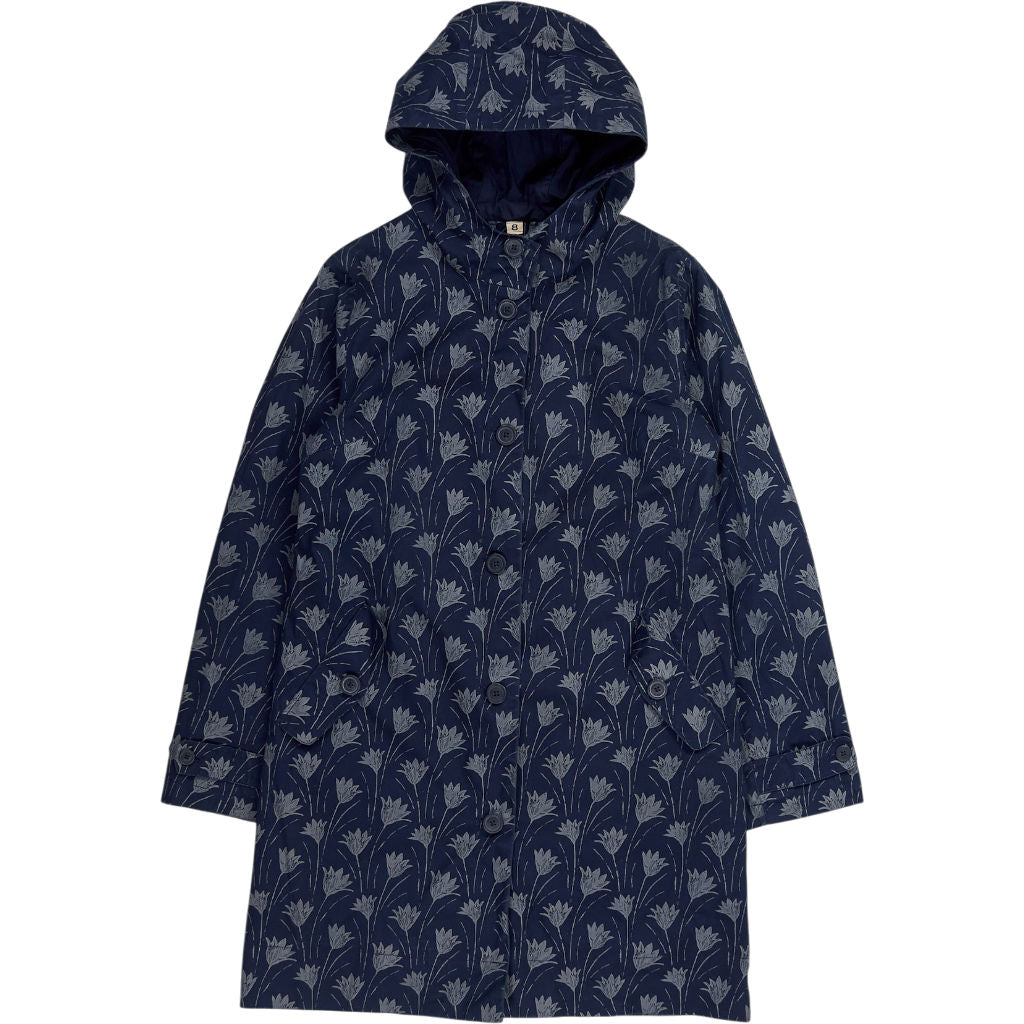 Seasalt Cornwall Blue Patterned Rain Coat