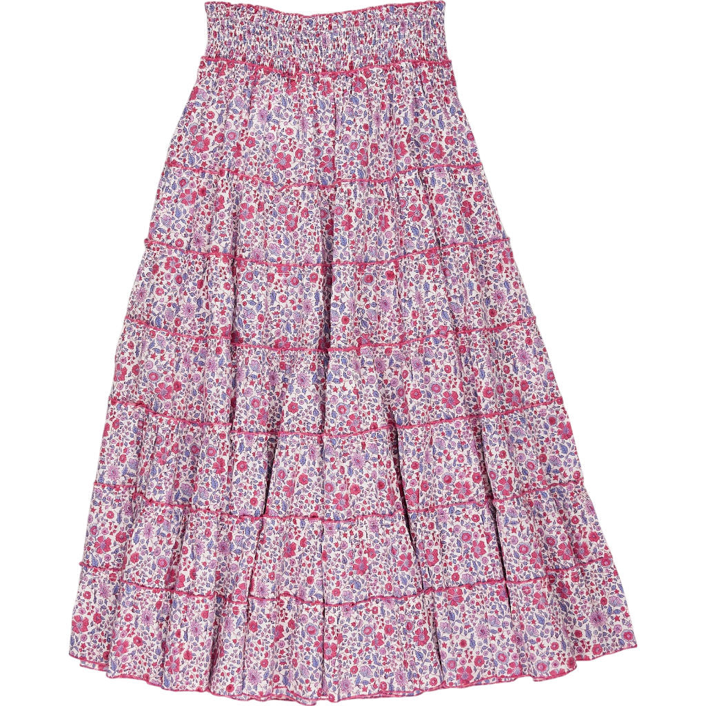 Pink City Prints Ditsy Pink Floral Skirt